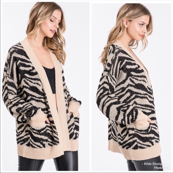 Animal💥print open cardigan 2 double as jacket - Picture 2 of 6